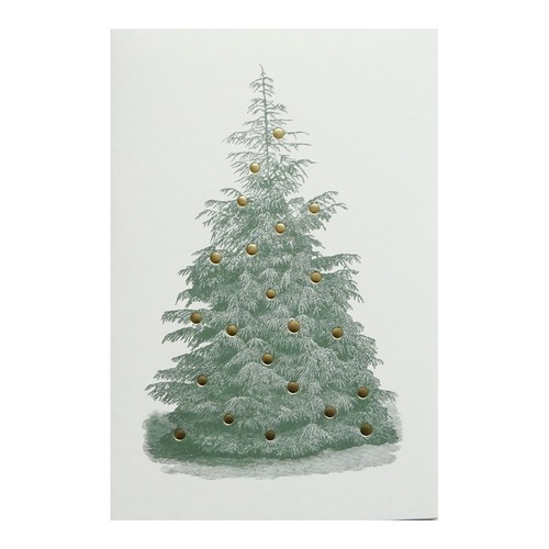 クリスマスカード ベルギー製 [FIRST CARDS] 銅版印刷 2892 クリスマスツリー