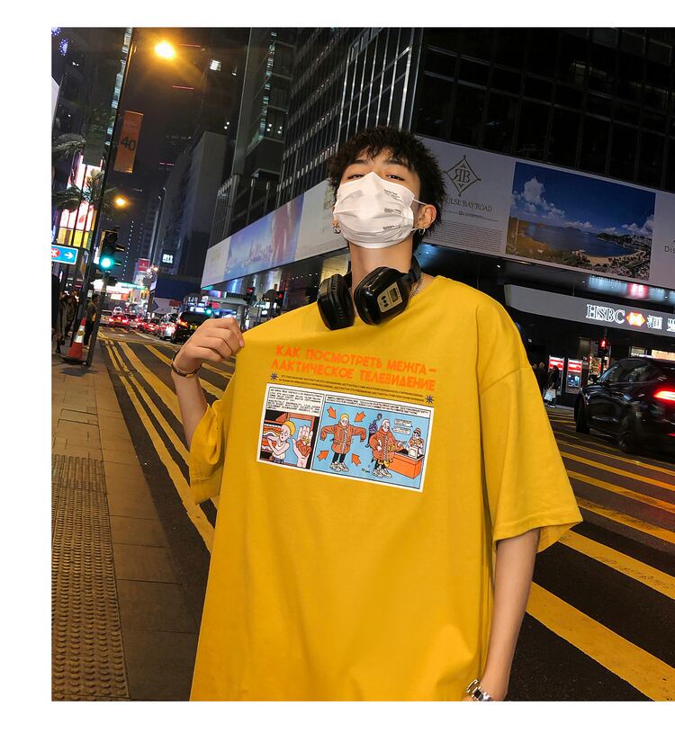 全4色 Tシャツ カットソー プリント カジュアル シンプル