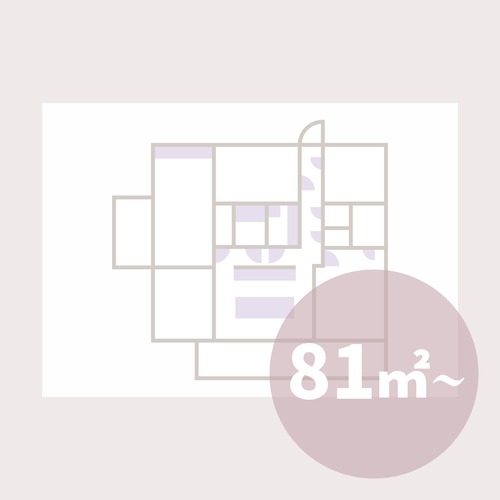 フロアプラン 81㎡以上