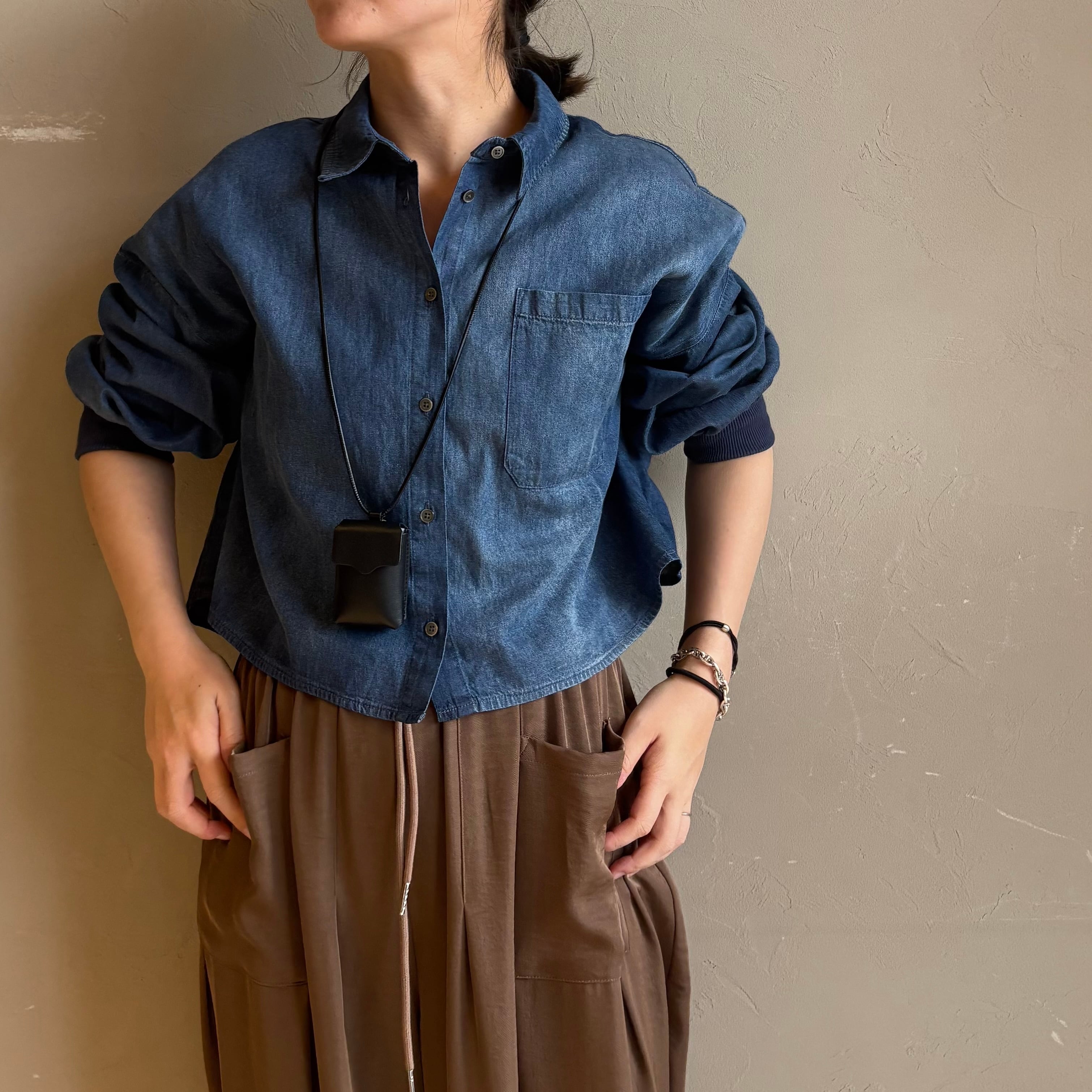 2wayレイヤードデニムシャツ | valance 福井｜レディース セレクト