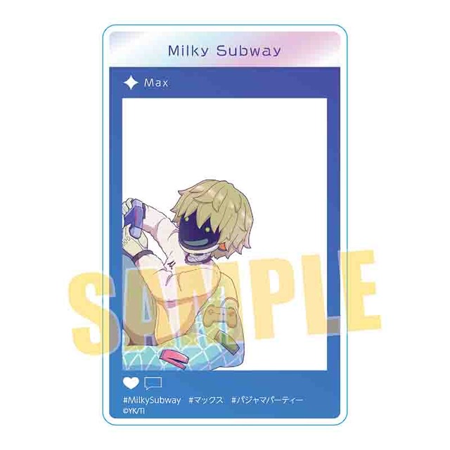 アニメ『銀河特急 ミルキー☆サブウェイ』 アクリルカード マックス(パジャマパーティー)