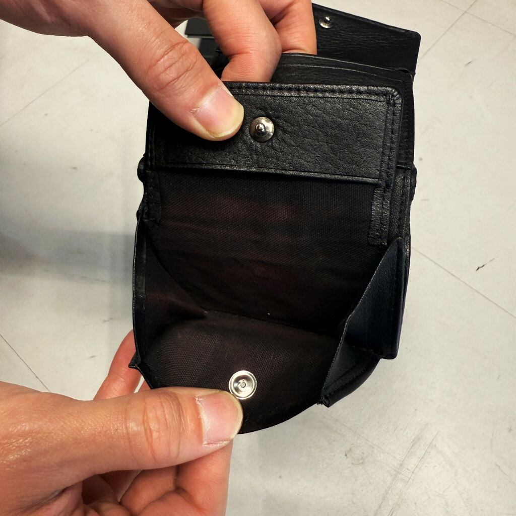 YOHJI YAMAMOTO  Compact 財布　ブラック discord Yohji Yamamoto ディスコード ヨウジヤマモト Compact