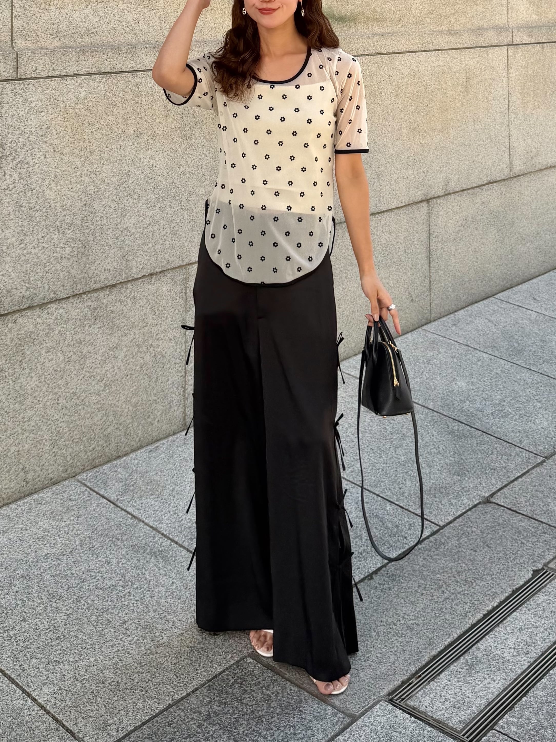 ribbon pants / black | HYEON