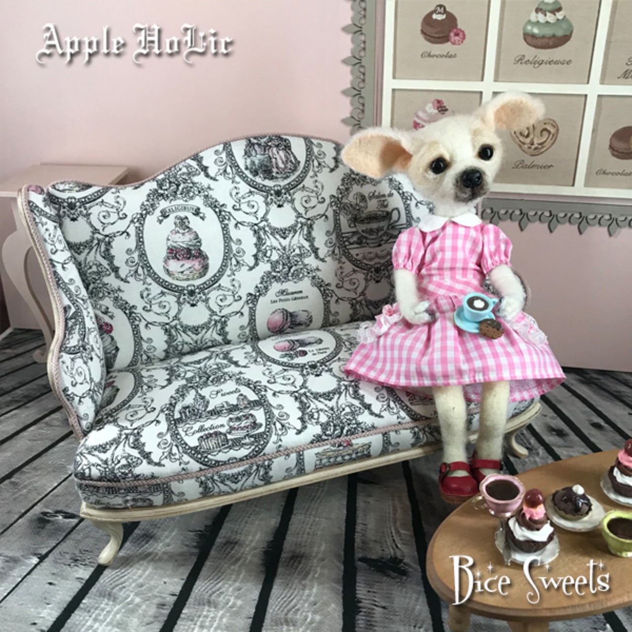 ドール チェア L　Bice Sweets・ビーチェ スイーツ】 1/6 二人掛け