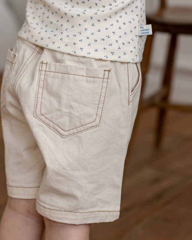 〘即納〙Lsize _ oatmeal / Every denim shorts