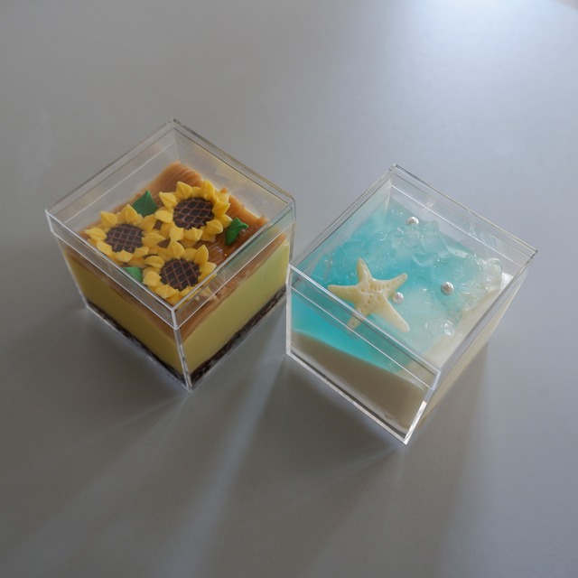 夏のキューブケーキ2個セット