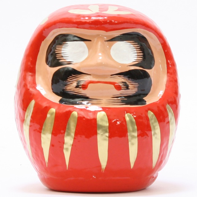 縁起物　張り子のダルマ 4号　龍虎堂　日本製　品番 012-0054