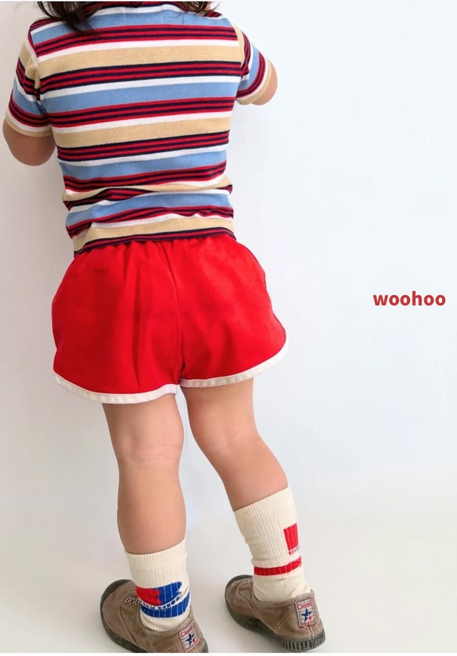【12-18m相当・vintage】USA製　Healthtex マルチボーダーtee