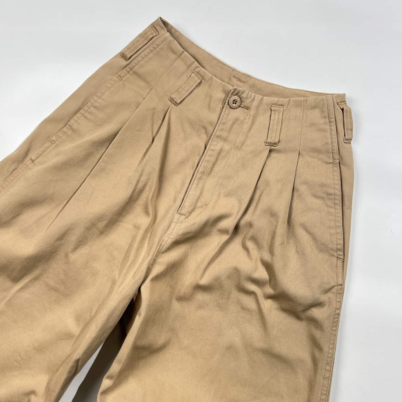 nano &co ナノアンドコー ツータック ワイドパンツ 36/ベージュ レディース ナノユニバース