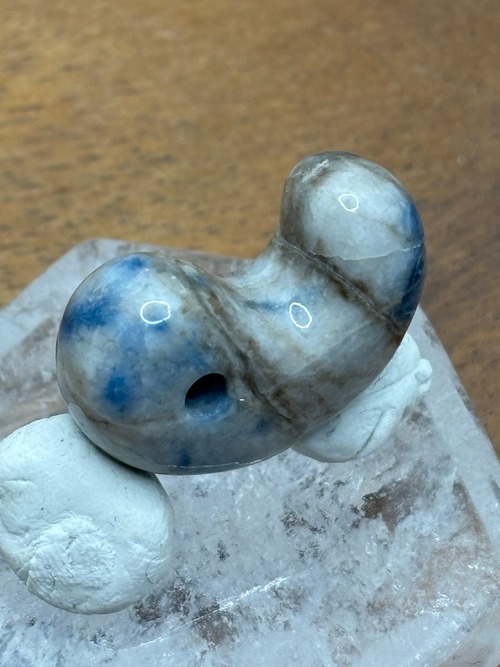 糸魚川翡翠　〜勾玉〜　入りコン沢　青茶・画像8