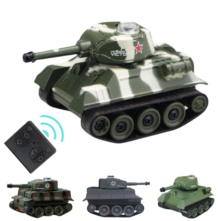 ミニラジコン戦車 手のひらサイズ 2.4GHz 360度回転 キャタピラ駆動