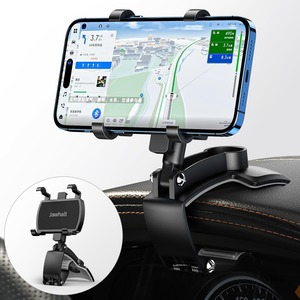 【在庫処分】Jawhalt スマホ車載ホルダー クリップ式 カーマウント ダッシュボード・デスクにも適用 スマホスタンド 着脱簡単