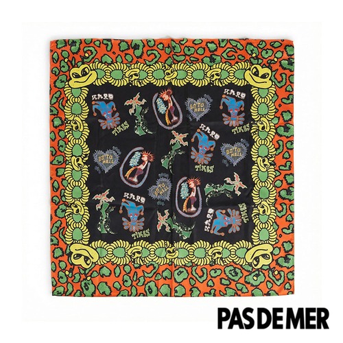 【PAS DE MER/パドゥメ】LEOPARD FOULARD スカーフ / MULTICOLOR / SS26-14062