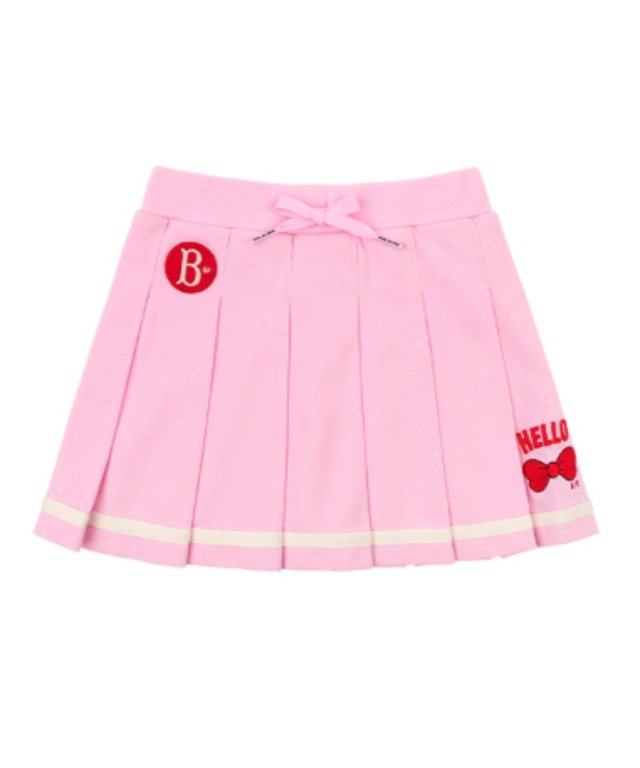 [BEBE DE PINO] Hello ribbon pique pleats skirt 正規品 韓国ブランド 韓国ファッション 韓国代行 韓国通販 ベベドピノ bebedepino 日本 店舗 韓国 子供服