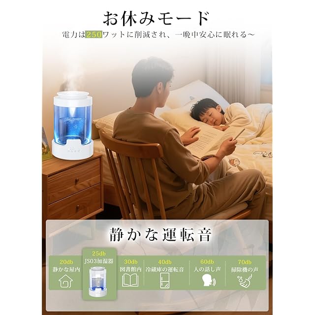 在庫セール』加湿器 スチーム式 加熱式 3.0L 大容量 【2025新登場·上