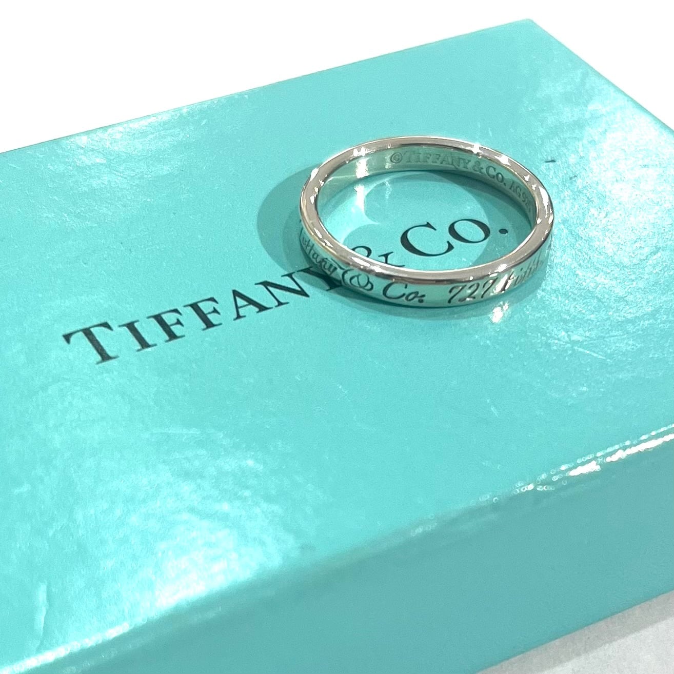 TIFFANY＆CO】2092 ティファニー13号addressナローリング 指輪