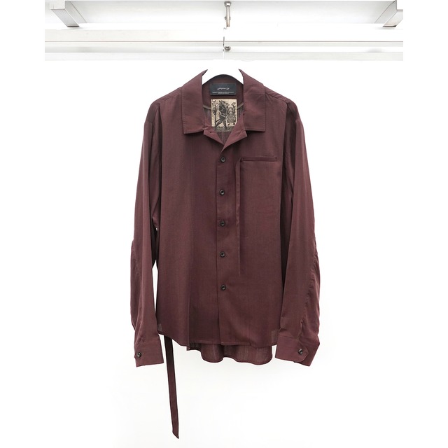 [ Professor.E ](プロフェッサーイー) 26FW-PE-LSH-03 E Drape Shirt