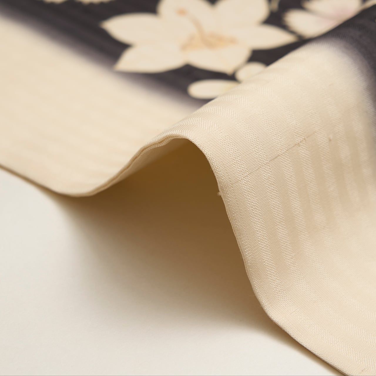 染め分けに秋草の模様 紋紗 夏名古屋帯【中古】 | かわの屋