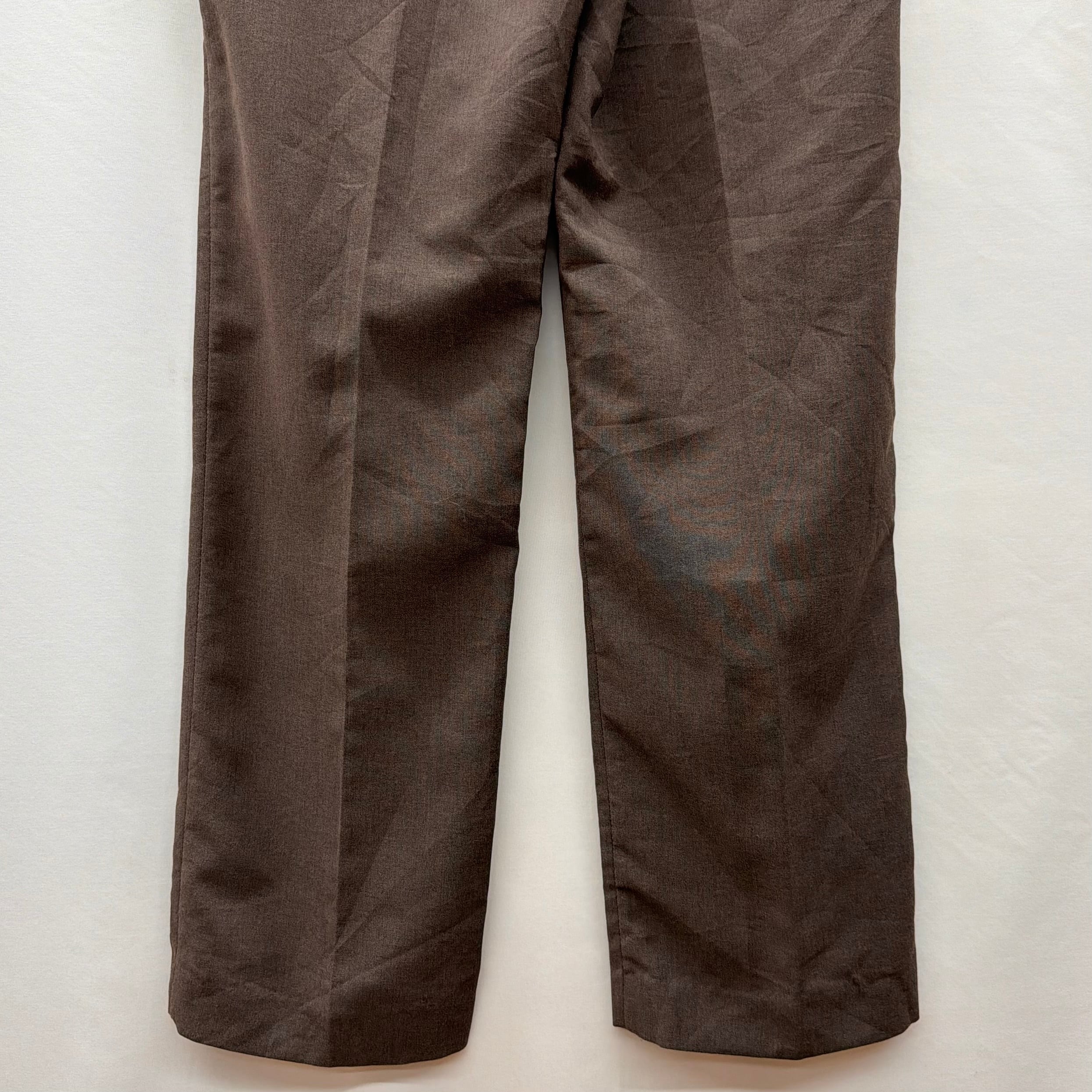 HAGGAR】slacks ハガー スラックス ブラウン 夏物 ボトムス 古着 | no
