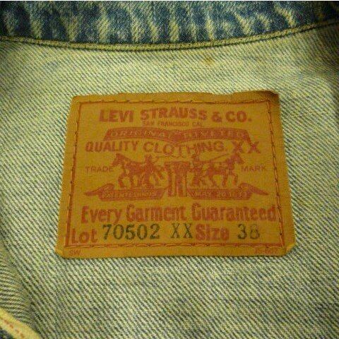 復刻版 LEVI'S 70502-XX ファーストモデル デニムジャケット (38