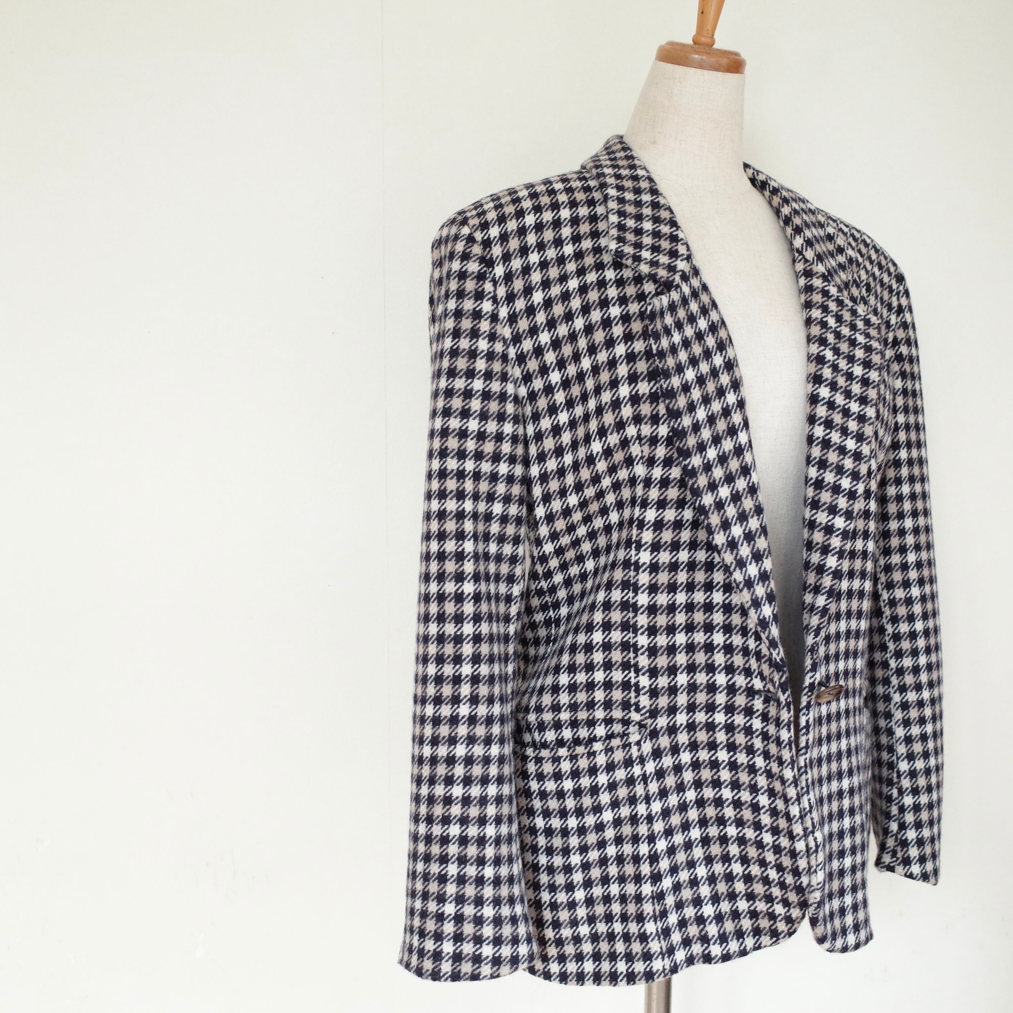 Liz Claiborne wool checked jacket