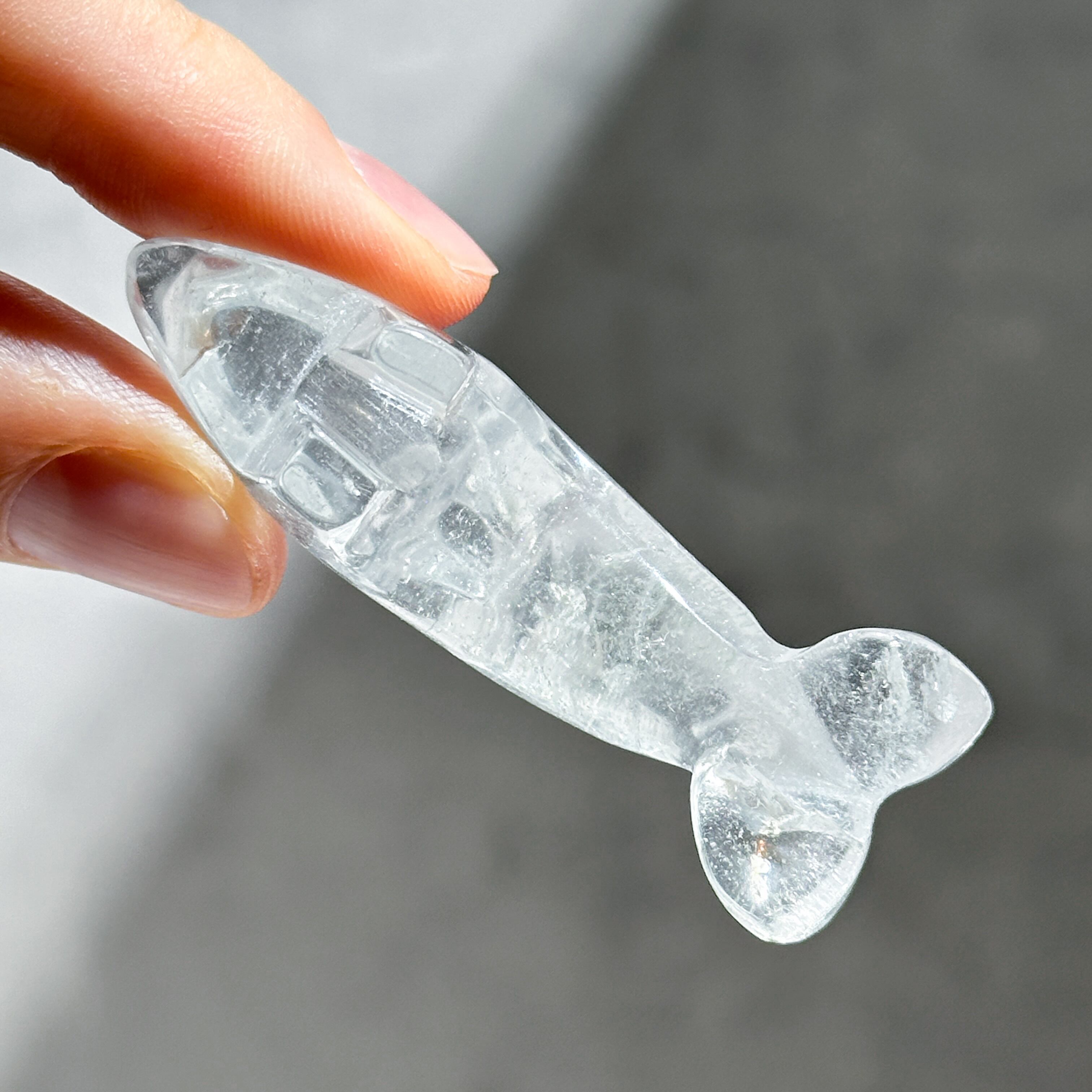 透明感◎クリアクォーツ ミニイルカ11◇Clear Quartz◇ 天然石・鉱物