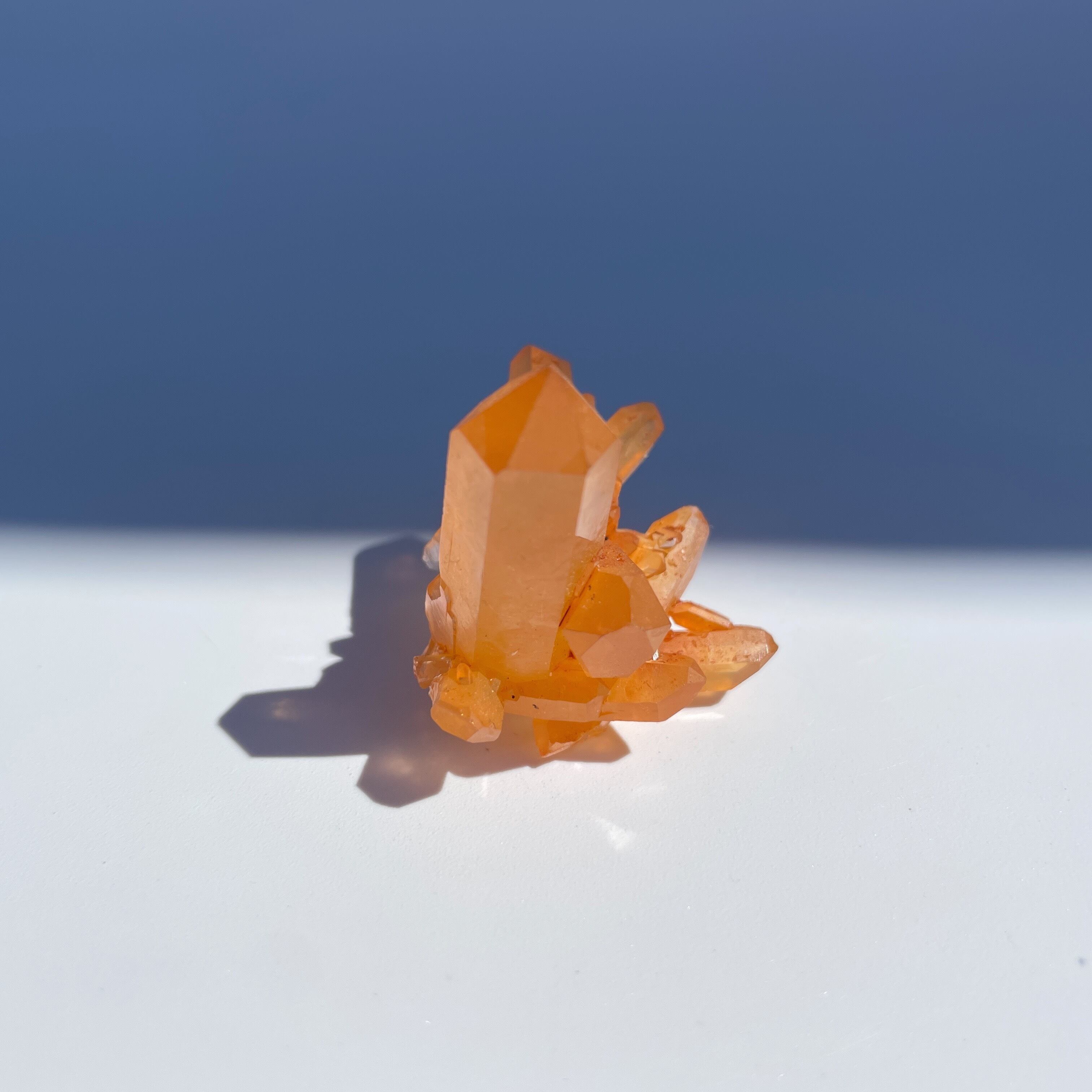 鮮やかオレンジ！タンジェリンクォーツ クラスター01◇Tangerine