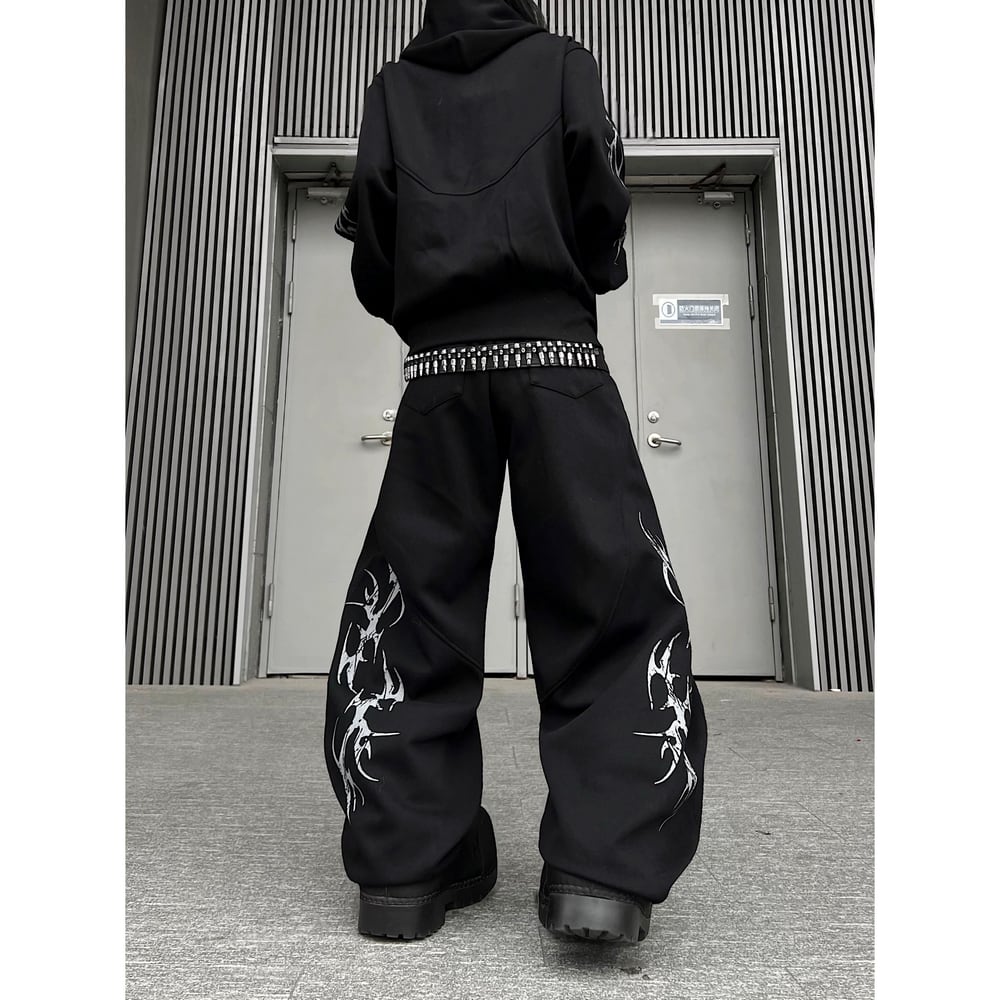 ストリート 棘プリント セットアップ パンツ P344 | wshot