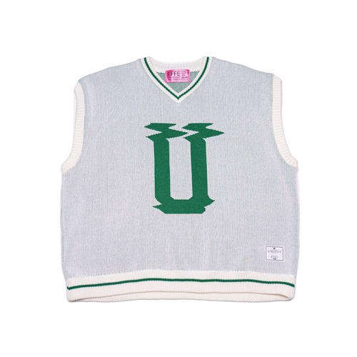 [2023Spring] EFFECTEN(エフェクテン) / u logo knit vest