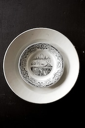 1860s Creil et Montereau Lebeuf Milliet et Cie 不可解ユートピア 謎のプレートa クレイユモントロー Rébus