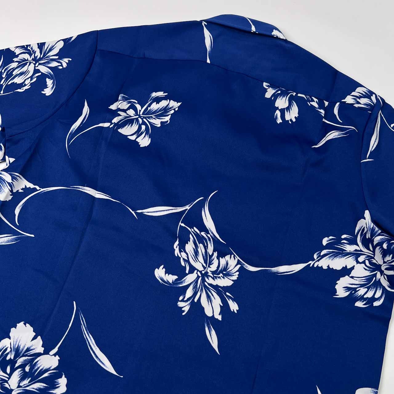 USA製 Tori Richard トリリチャード ビンテージ 半袖 アロハシャツ サイズ M /ブルー×ホワイト/アメリカ製