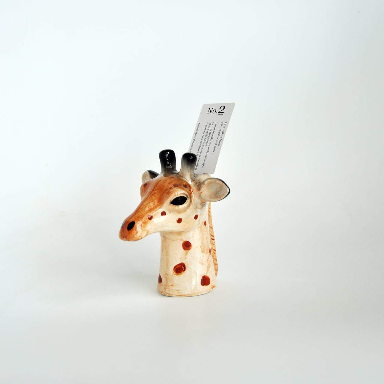 アニマルベースGiraffr （キリン）ミニ花瓶・フラワーベース