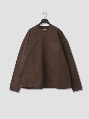 KANEMASA PHIL. 22G Heavy Weight LS Tee BROWN sulfur dye KM26A-010