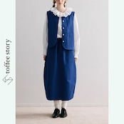 【2color】まるいシルエットが可愛い、ドローストリング付きバルーンスカート P0078