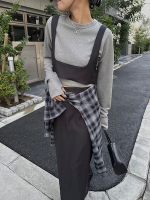 silver hook bustier long SK set