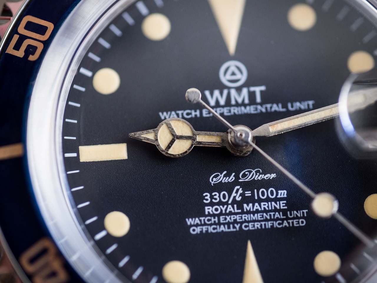 WMT WATCHES Royal Marine – Subdiver / Blue Bezel Edition