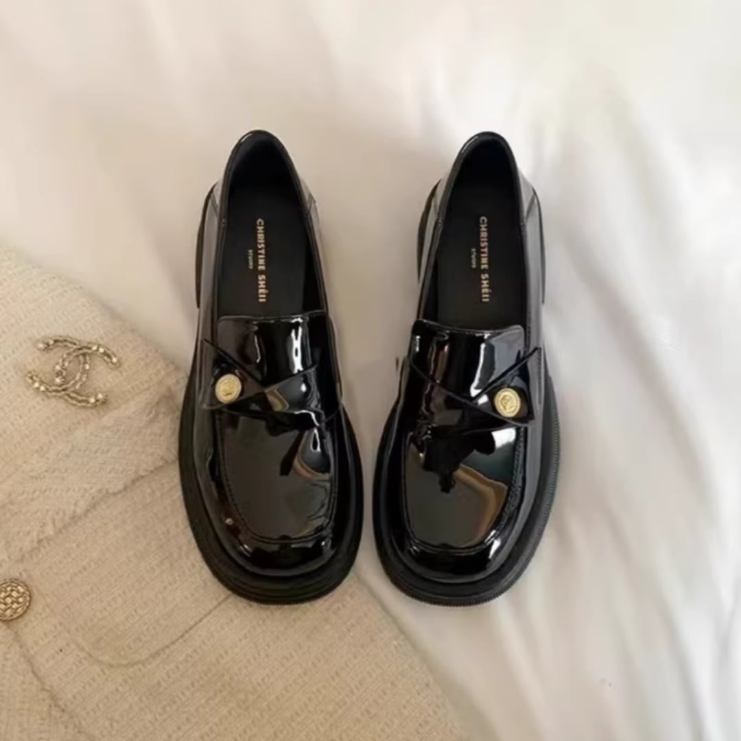 エナメル ラウンド ローファー 3412447