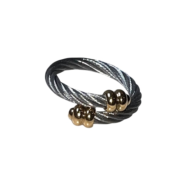 CHARRIOL twisted metal wire ring