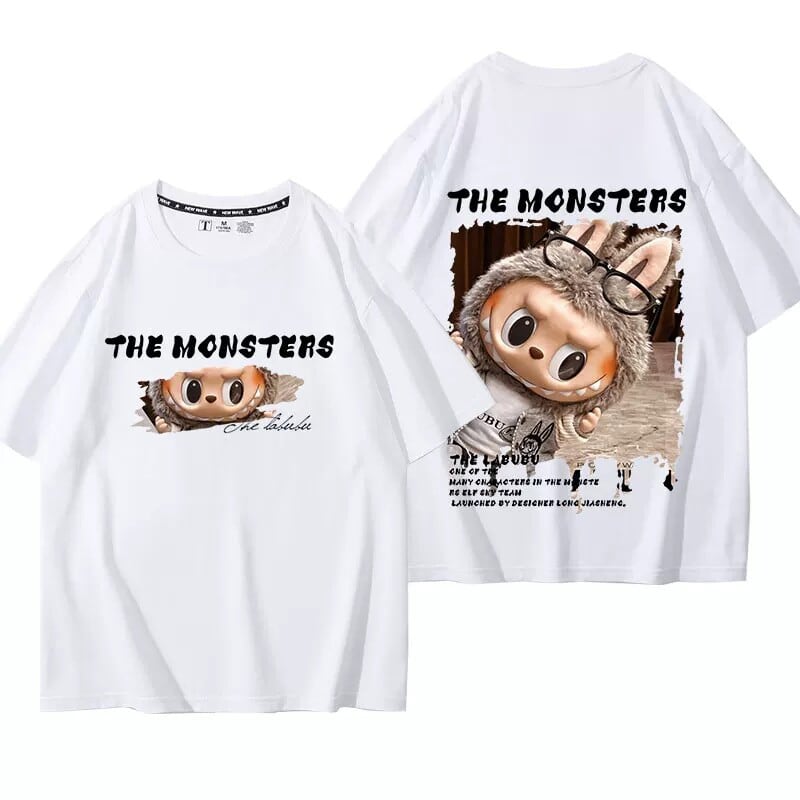 春の超特価品！綿100% 高品質 LABUBUラブブ Tシャツ 8色展開 キッズ