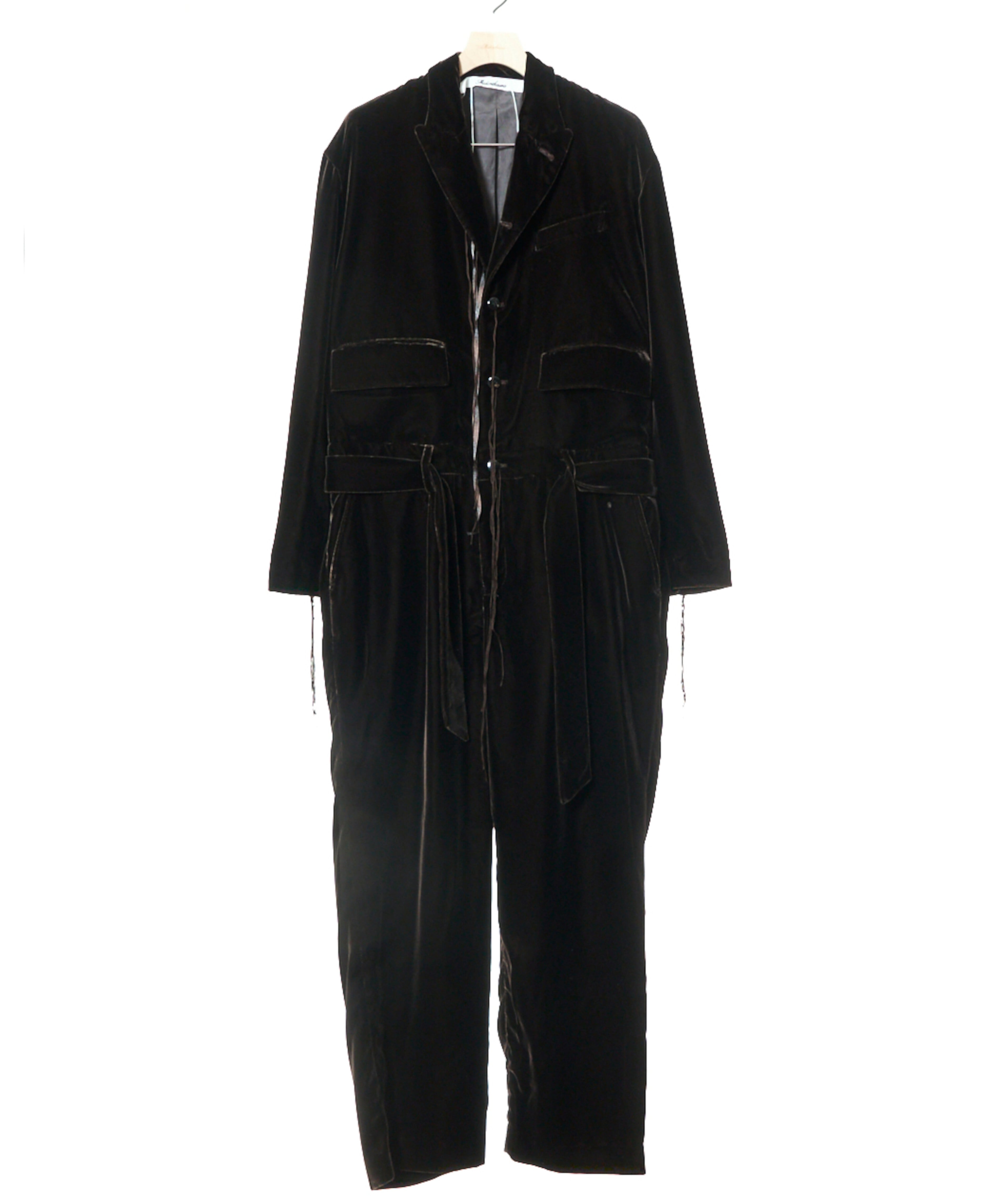 Midorikawa / MID25AW-JK07 VELVET JUMP SUIT (BROWN) | AfterSchool