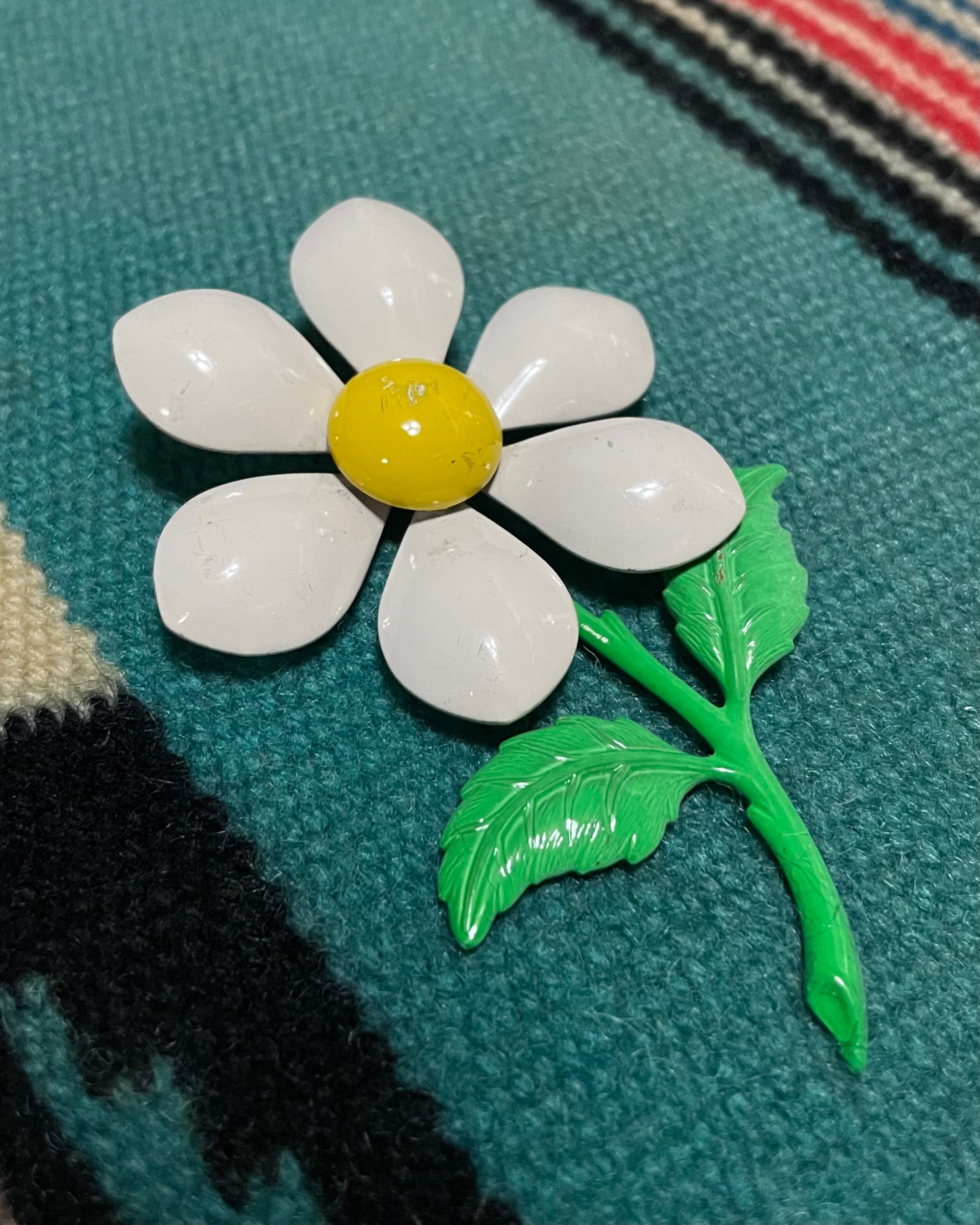 60's vintage flower brooch(beady clothing)