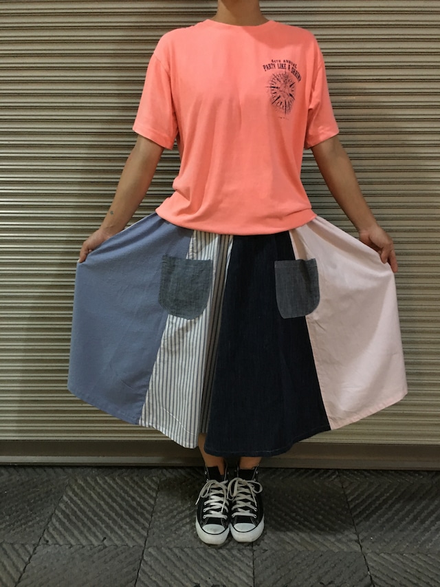 Used Tシャツ リメイクワンピース Redlight Yokohama Used Tシャツ リメイクワンピース Redlight Yokohama
