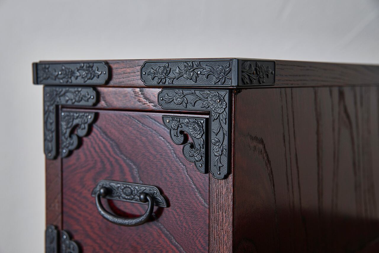 階段箪笥 時代箪笥 小箪笥 ミニ箪笥 レトロ 木製 ケヤキ 欅 無垢