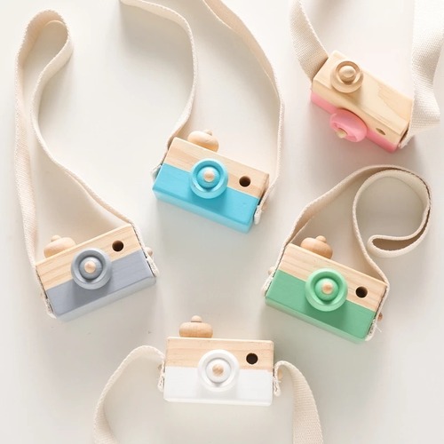 wood toy camera