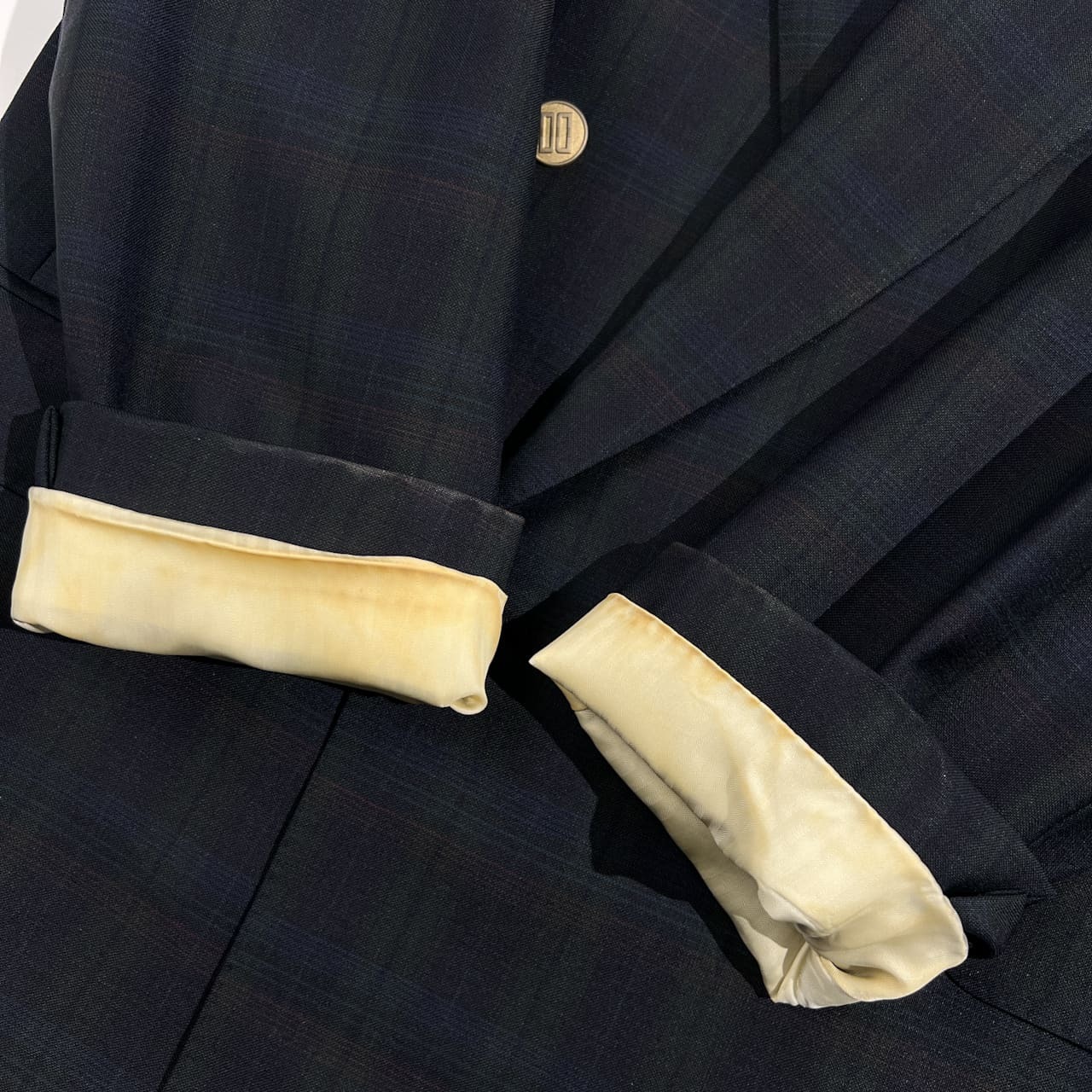 DAKS LONDON ダックス ロンドン チェック柄 ダブル テーラードジャケット 96-84-180/メンズ