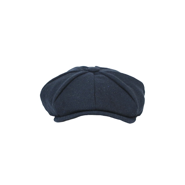 LOGO PATCH HERRINBONE CASQUETTE [NAVY]