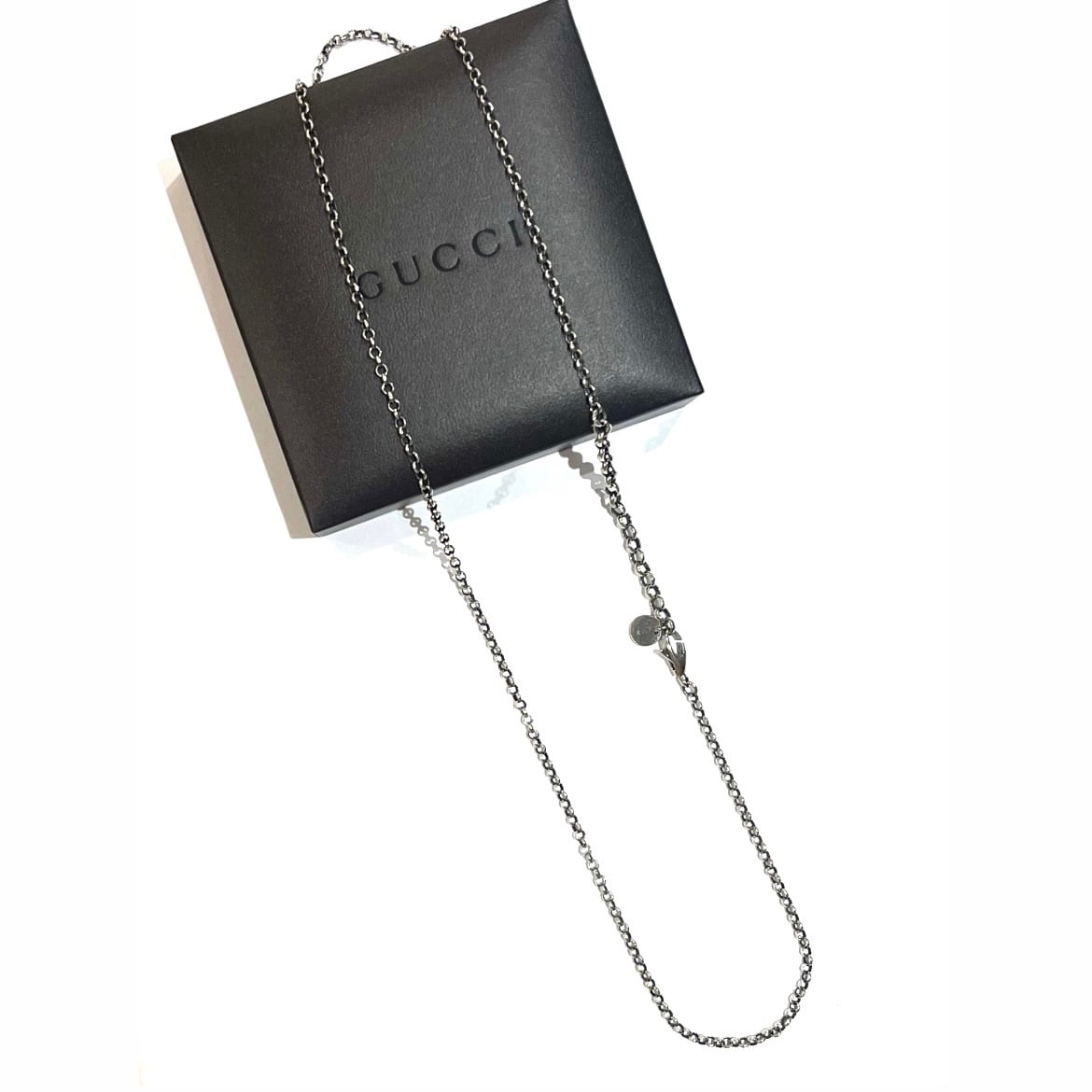 GUCCI】2491 VINTAGE グッチ小豆チェーン ロングチェーンネックレス GUCCI】2491 VINTAGE グッチ小豆チェーン ロングチェーンネックレス