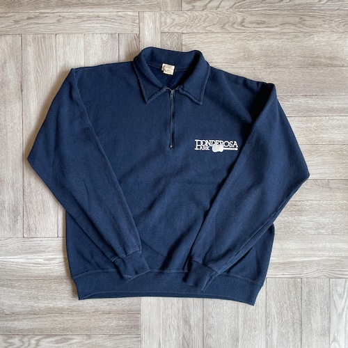 80s half zip sweat