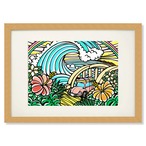 Art Print A4（Beetle Wave）with Frame