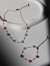 【予約】Flower beads bracelet